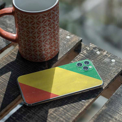Republic of the Congo Flag Distressed iPhone 11 Pro Max Skin